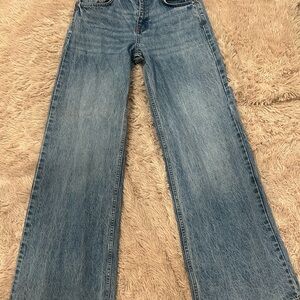 Zara Blue Flare & Wide Leg Jeans